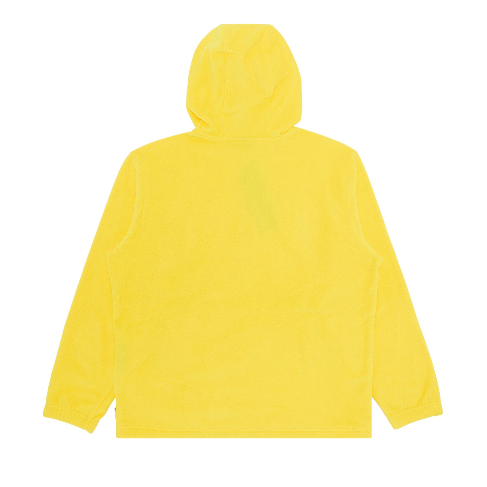 Size m Supreme Polartec Facemask Half Zip Hooded Sweatshirt 'Yellow'