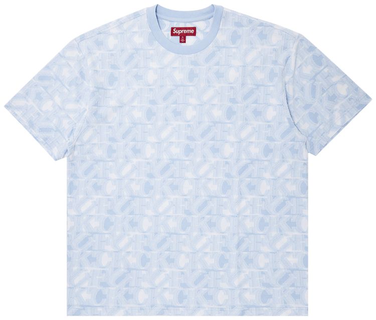Supreme Fuck Intarsia Short Sleeve Top Light Blue
