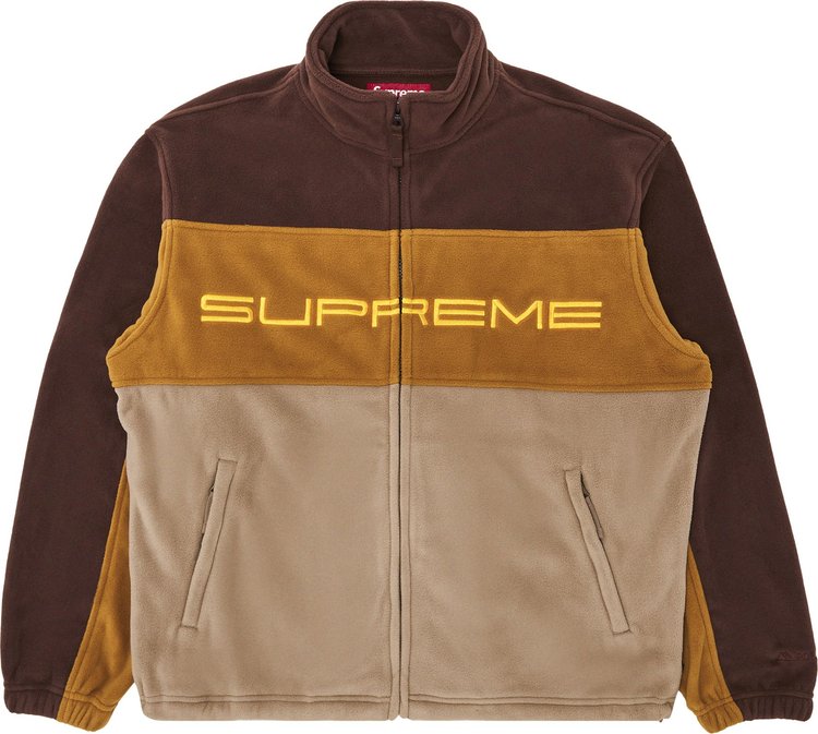 Supreme Polartec Zip Jacket Brown