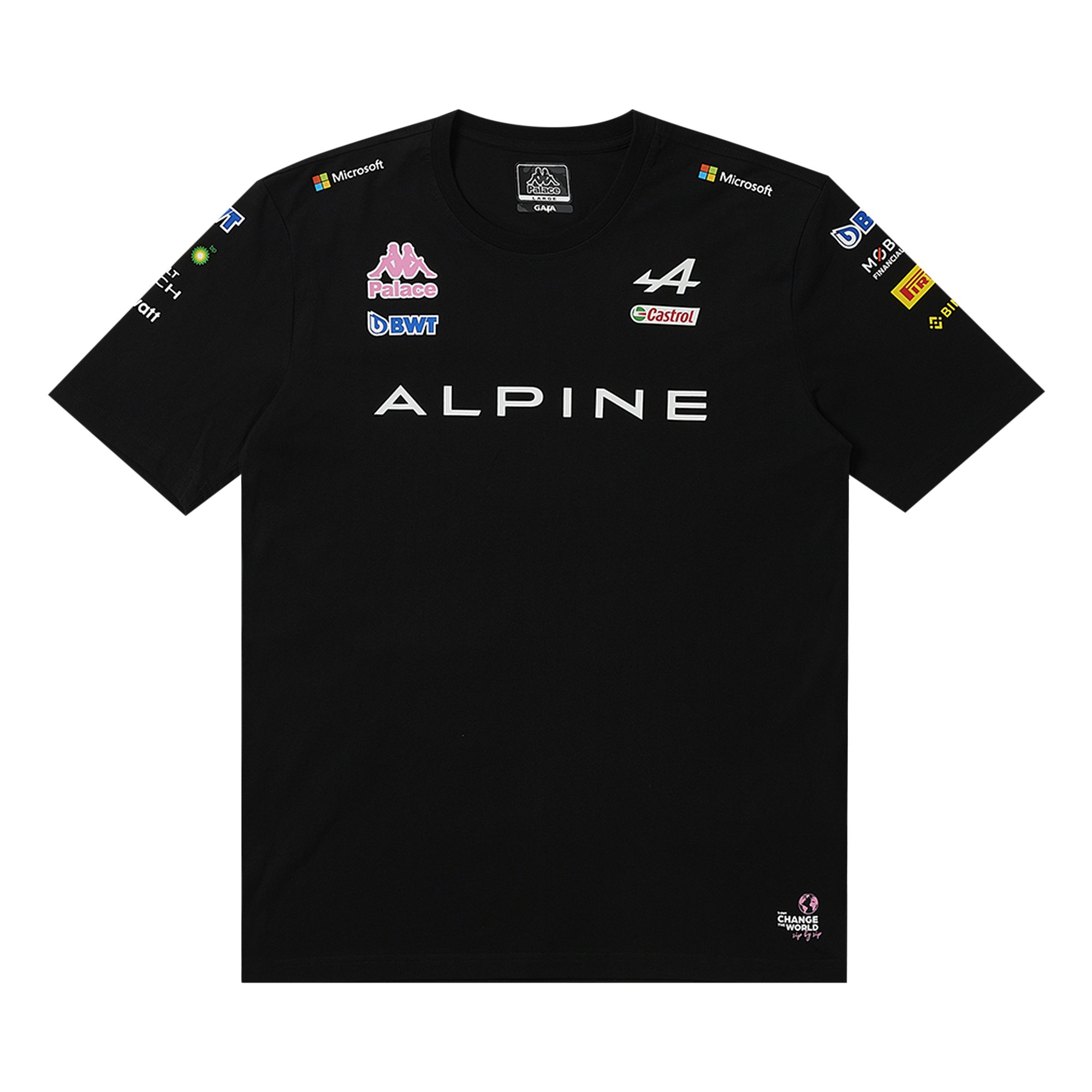 Buy Palace x Kappa For Alpine T-Shirt 'Black' - 331R8DW005 | GOAT