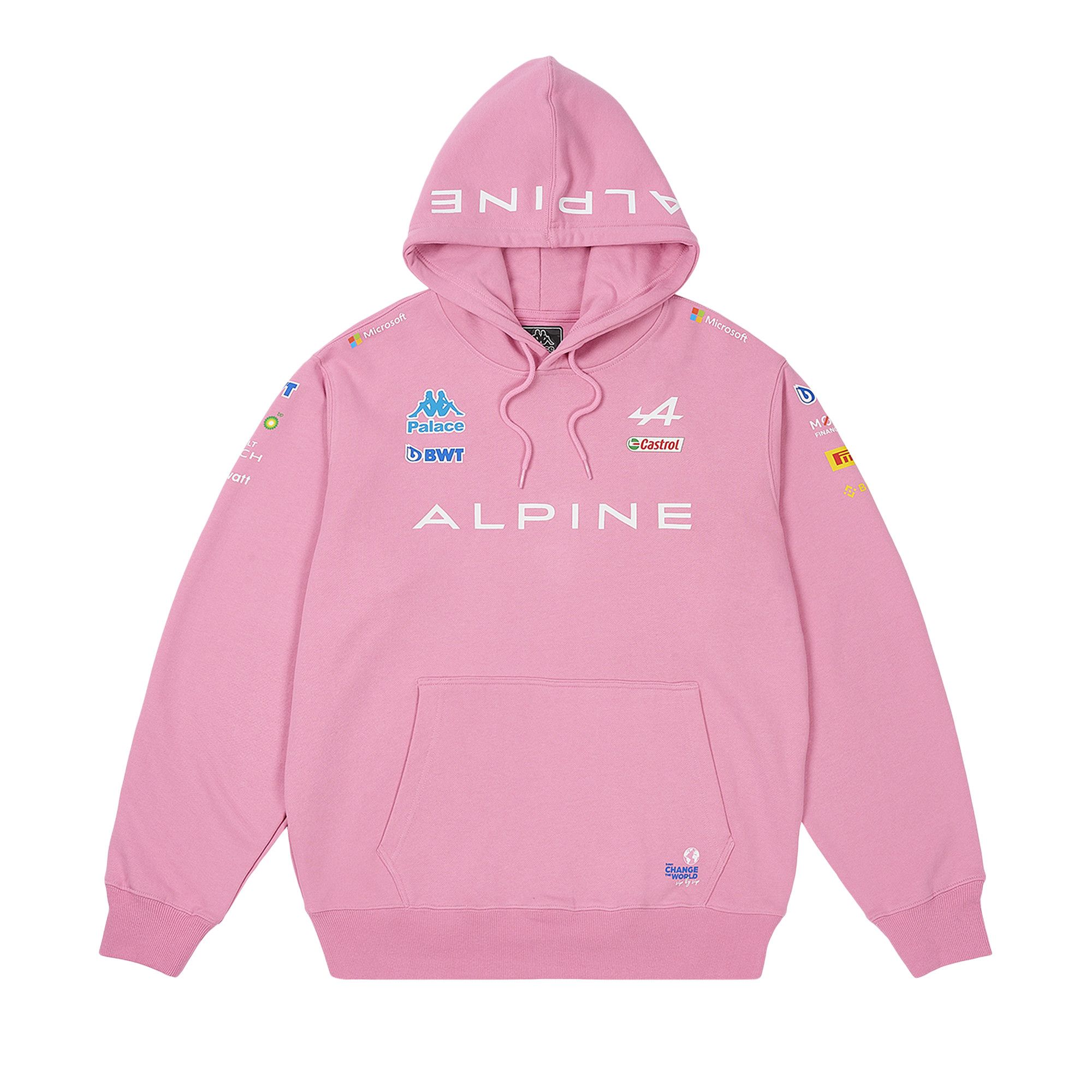 Palace pink hoodie hotsell