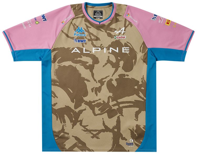 Palace x Kappa For Alpine Driver Jersey Desert Camo