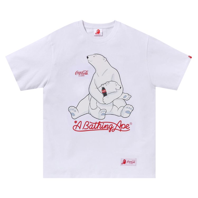 BAPE x Coca Cola Polar Bear Tee White