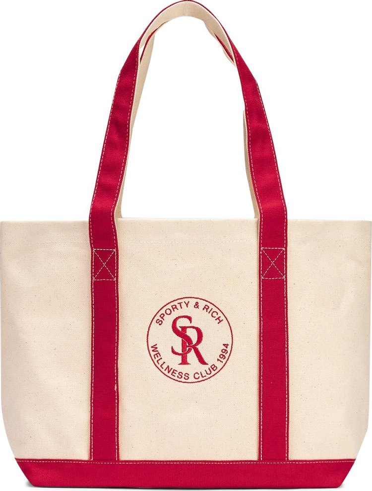 Sporty & Rich Sport Two Tone Tote Bag 'Ruby'