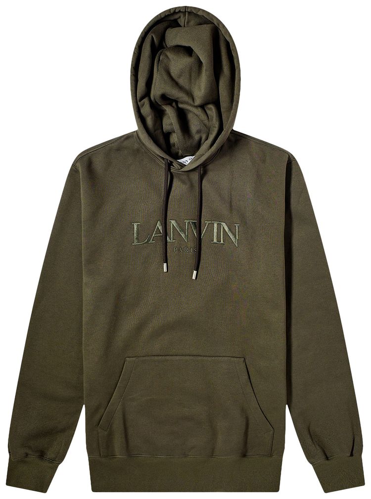 Lanvin Paris Oversized Hoodie Loden
