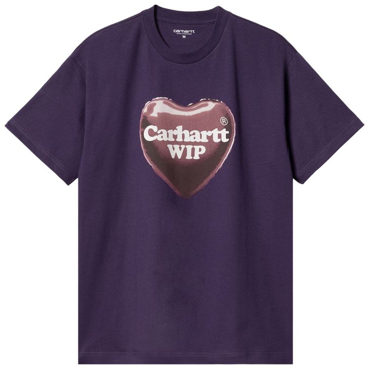 Carhartt WIP Heart Balloon T Shirt Cassis