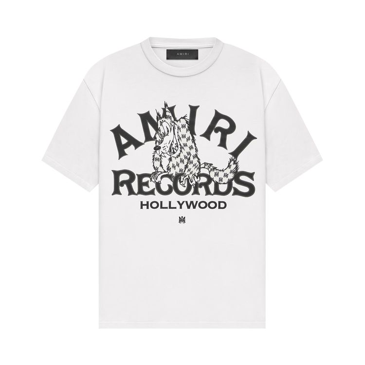 Amiri Records Wolf T Shirt White