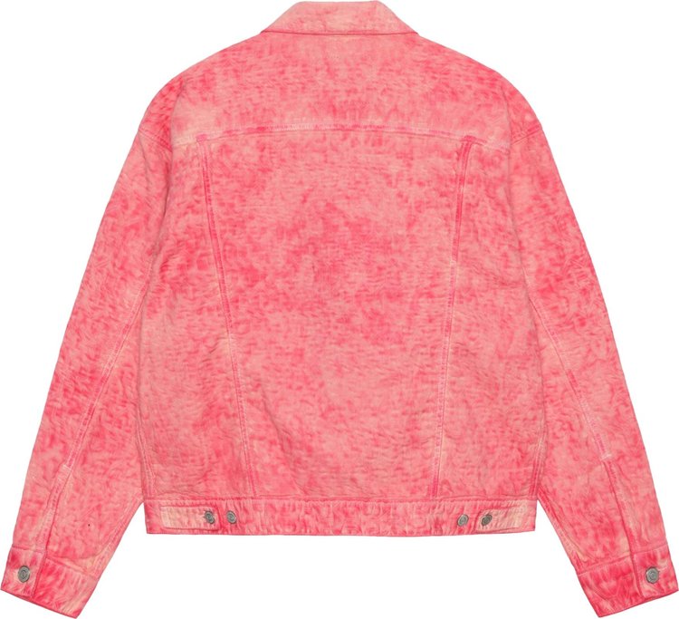 Levis x Stussy Dyed Jacquard Trucker Jacket Pink