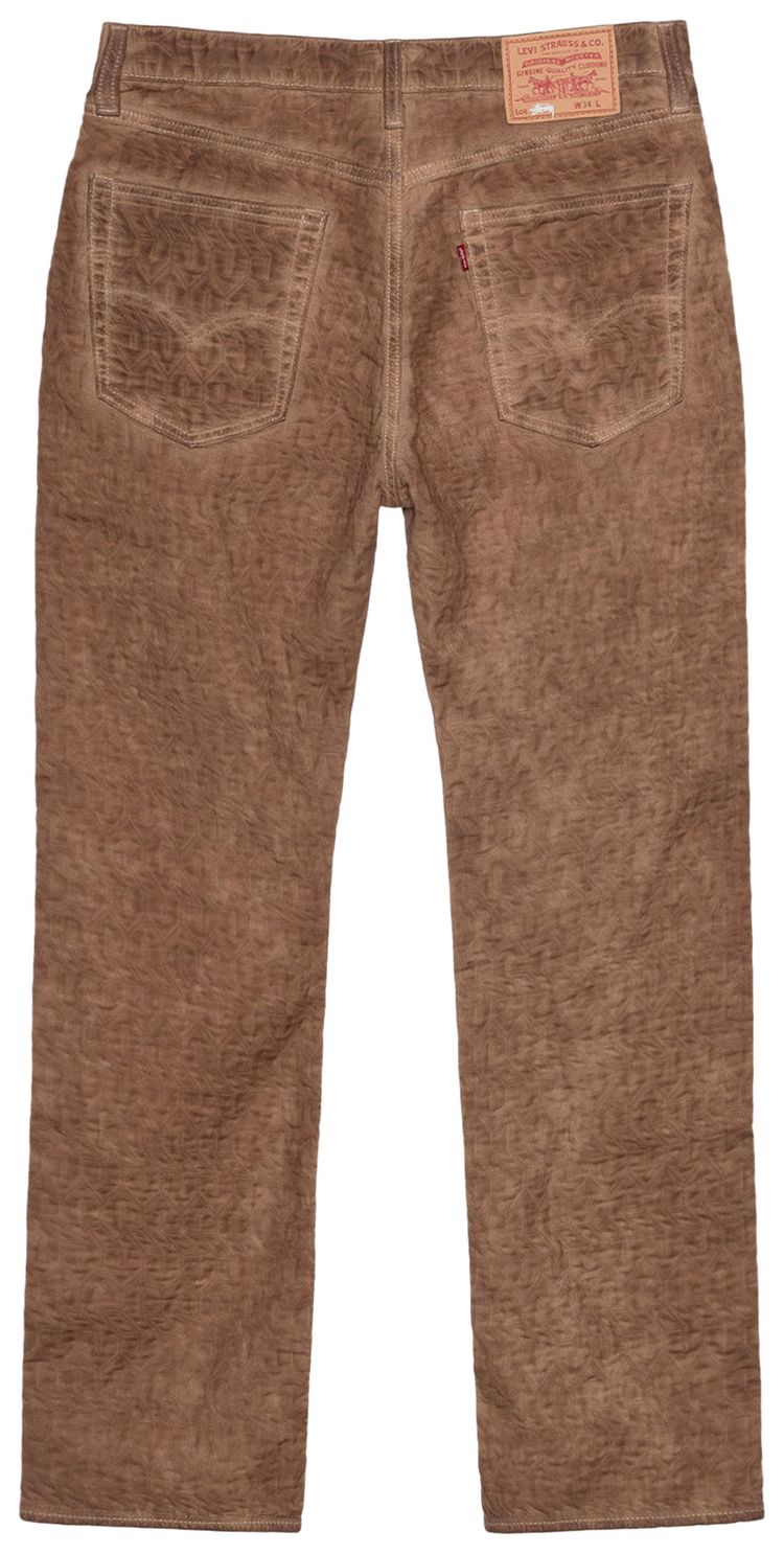 Levis x Stussy Dyed Jacquard Jean Brown