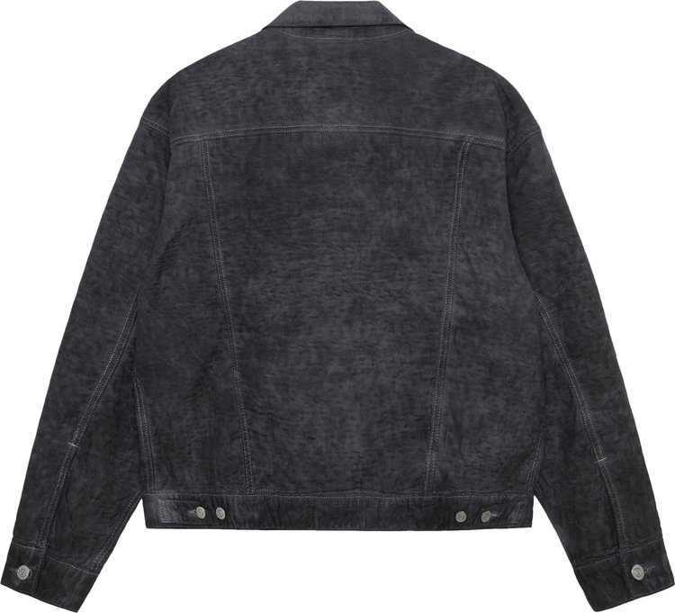 Levis x Stussy Dyed Jacquard Trucker Jacket Black