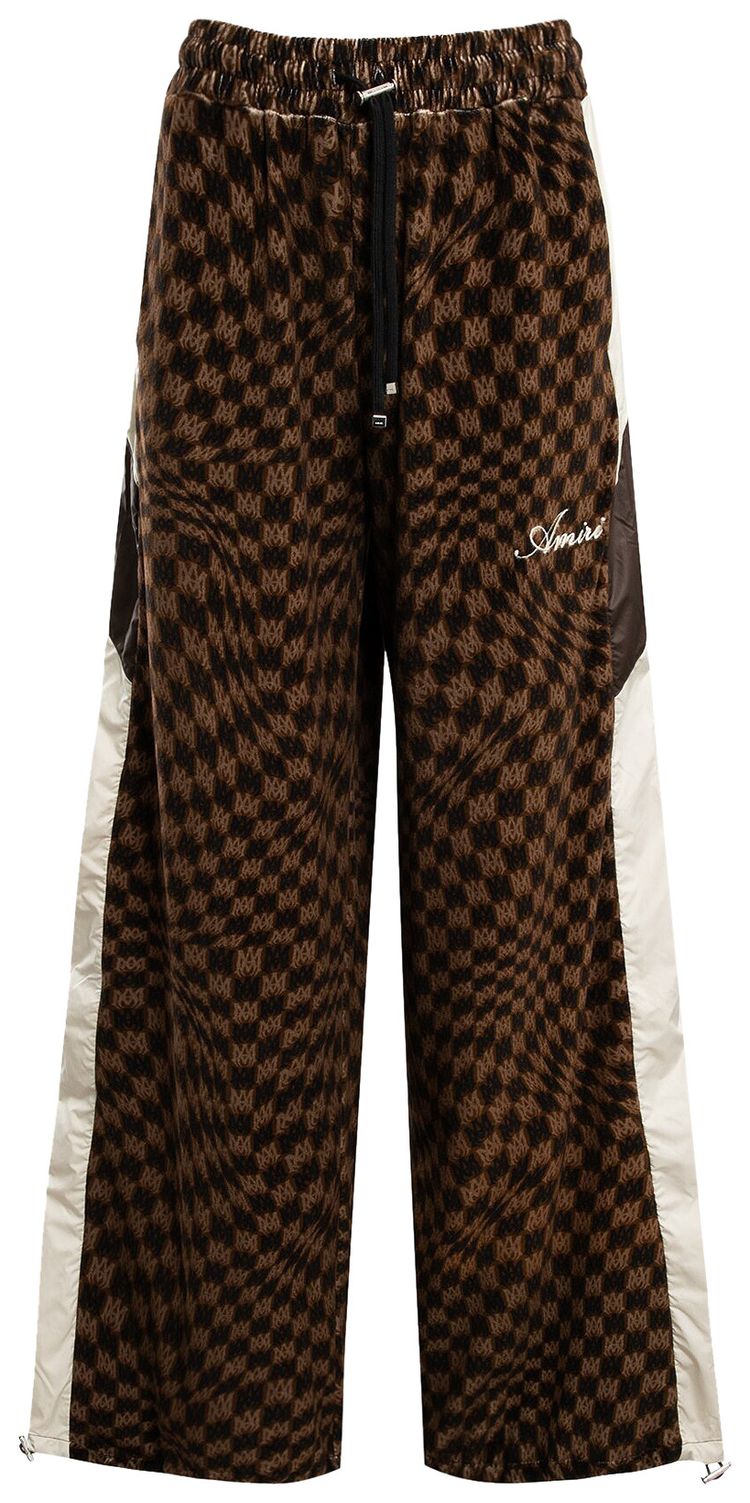 Buy Amiri Wide Leg Retro Track Pant 'Brown/Multicolor' AW23WPF006 221