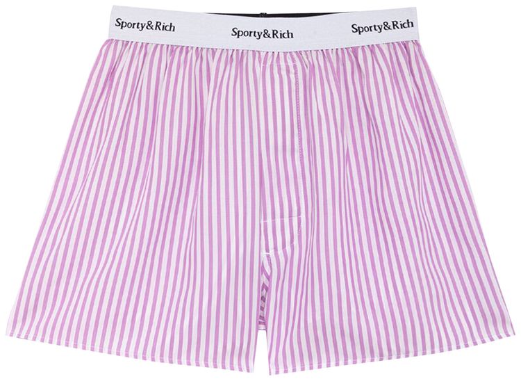 Sporty  Rich Tencel Boxer Short Purple