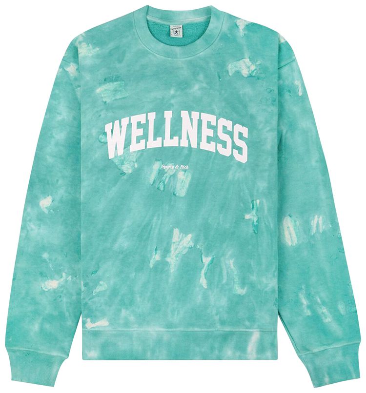 Sporty  Rich Wellness Ivy Crewneck Tahiti Tie Dye