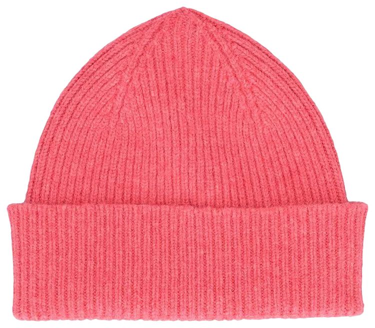 Sporty  Rich Serif Logo Beanie Strawberry