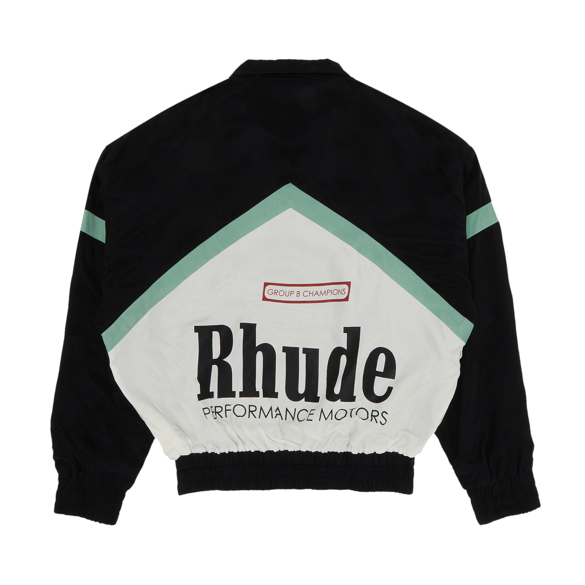 Buy Rhude Awakening Track Jacket 'Black/Green/Creme