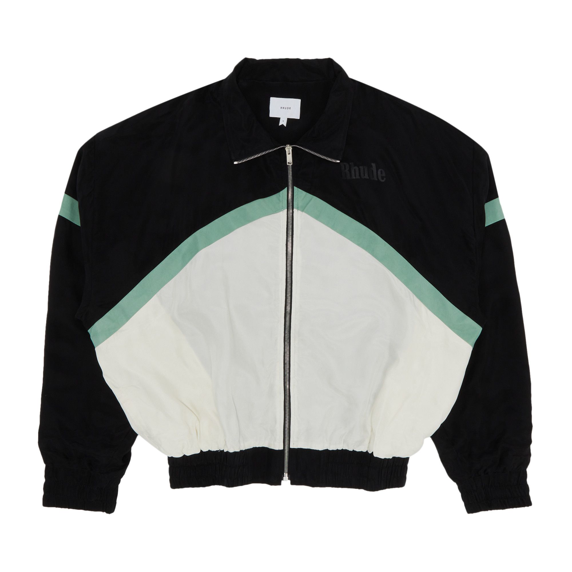 Buy Rhude Awakening Track Jacket 'Black/Green/Creme