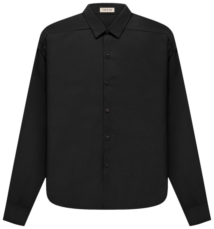 Fear of God Eternal Button Front Shirt Black