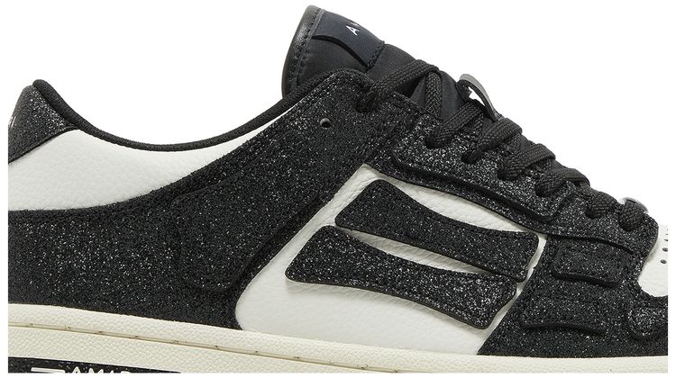Amiri Skel Top Low Crystal   Black White