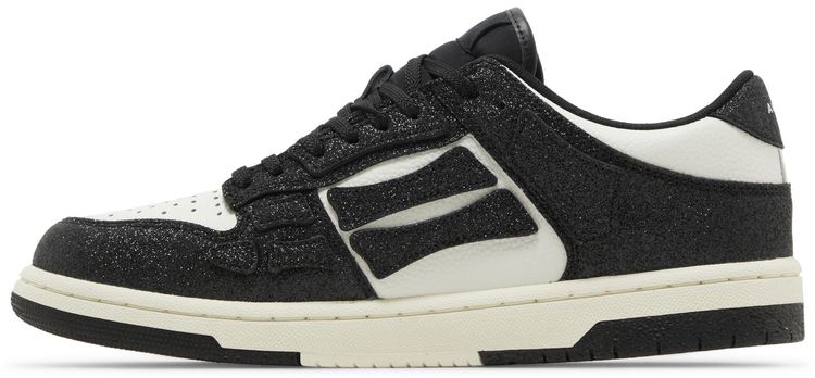 Amiri Skel Top Low Crystal   Black White