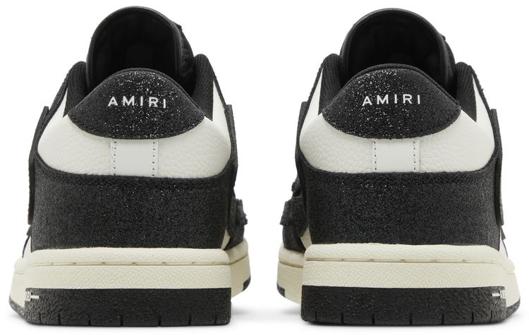 Amiri Skel Top Low Crystal   Black White