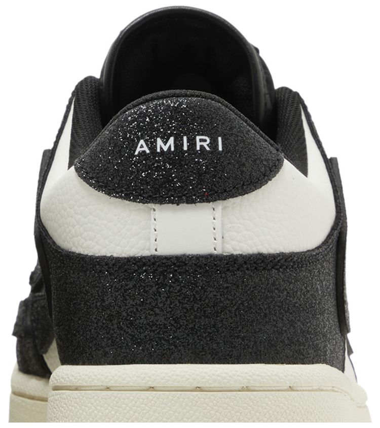 Amiri Skel Top Low Crystal   Black White