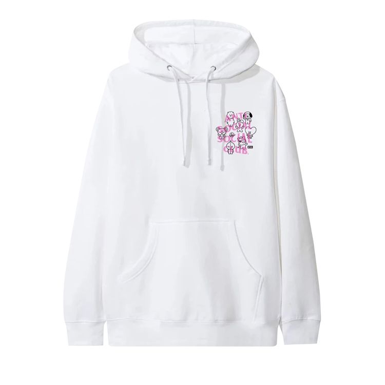 Anti Social Social Club x BT21 Traceable Hoodie White