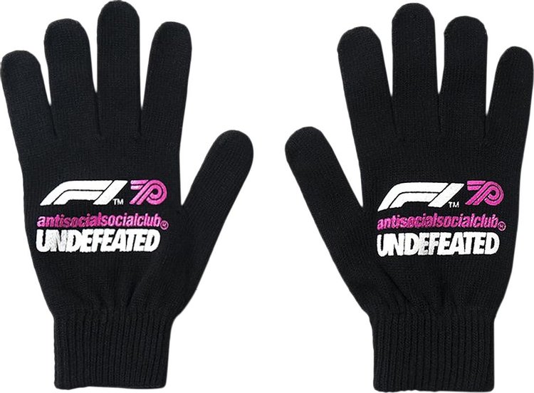 Anti Social Social Club x Undefeated F1 Gloves 'Black'