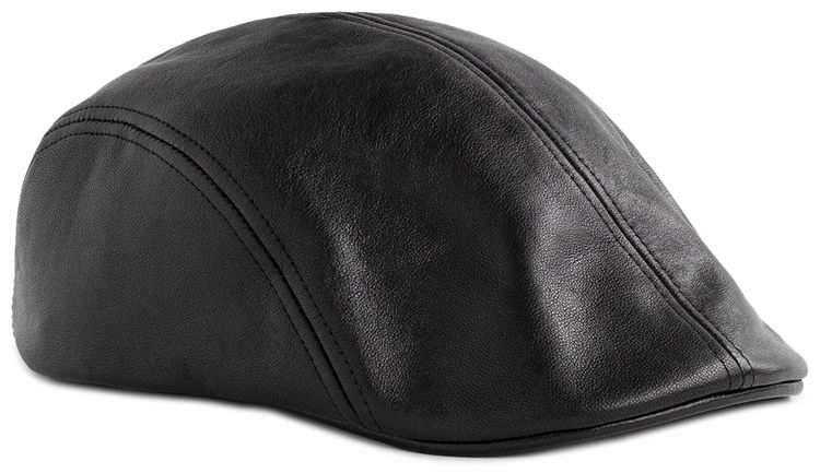 Aime Leon Dore Leather Drivers Hat Black