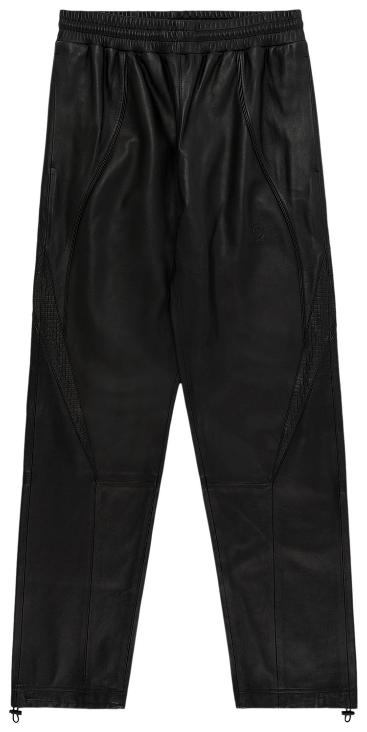 Aime Leon Dore Leather Track Pant Jet Black
