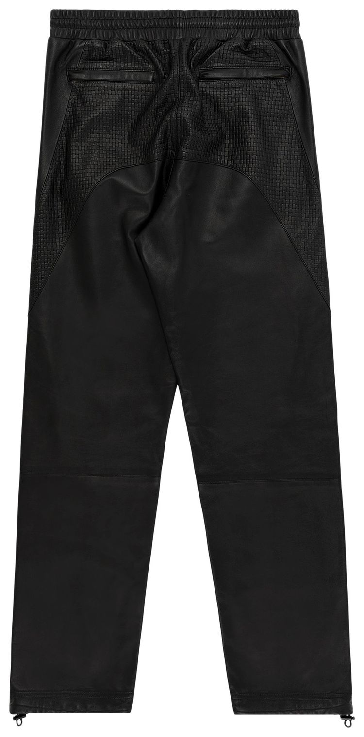 Aime Leon Dore Leather Track Pant Jet Black