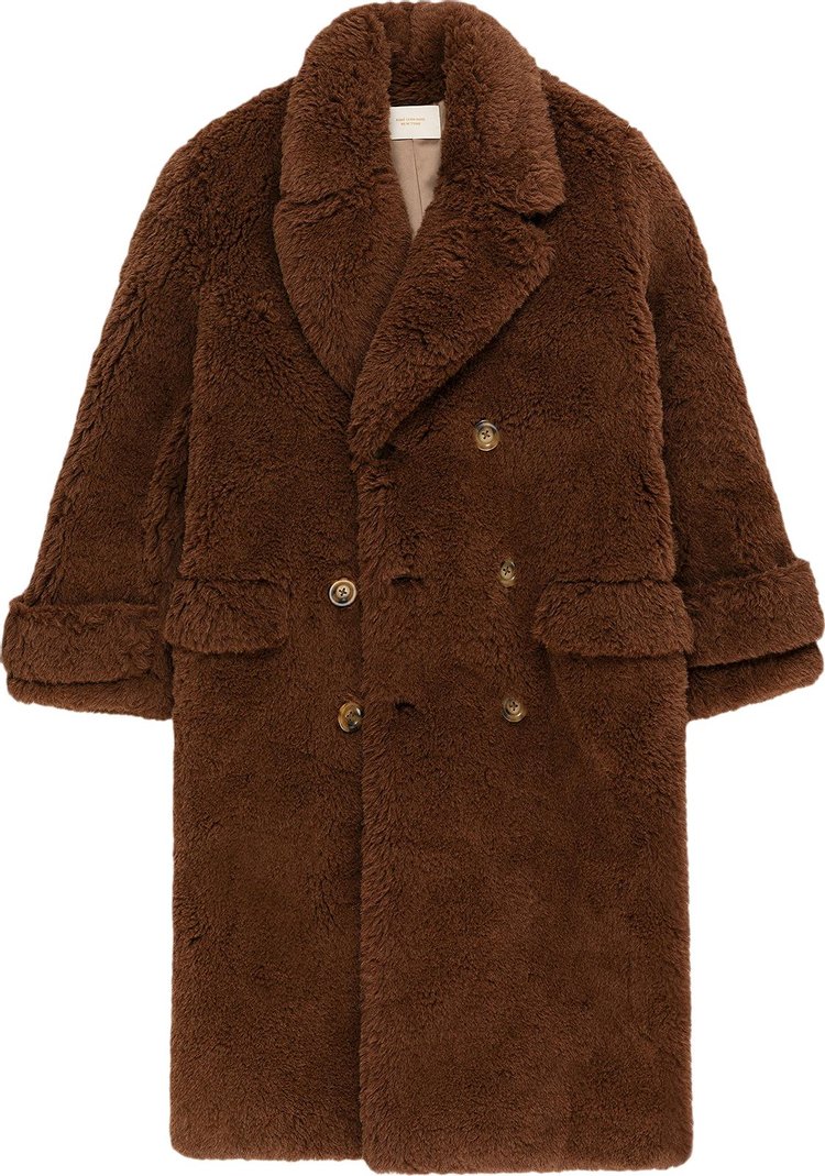 Aime Leon Dore Teddy Topcoat Brown