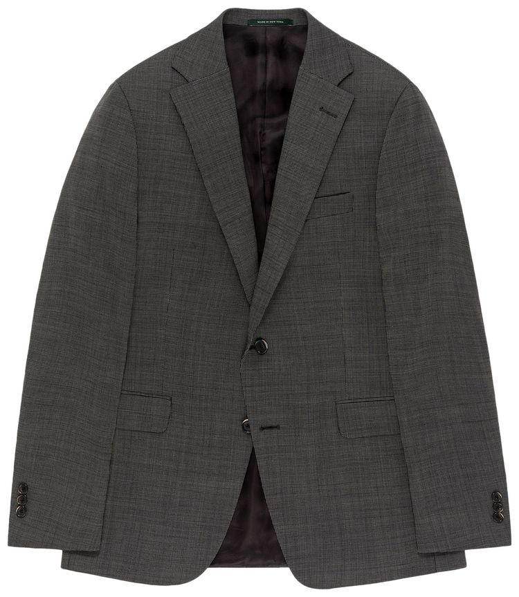 Aime Leon Dore Sharkskin Single Breasted Suit Jacket Black