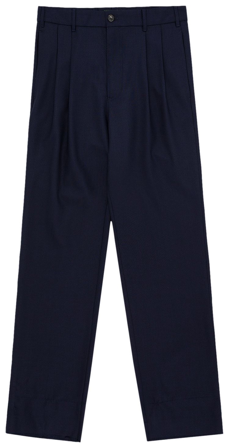 Aime Leon Dore Double Pleated Wool Trouser Navy
