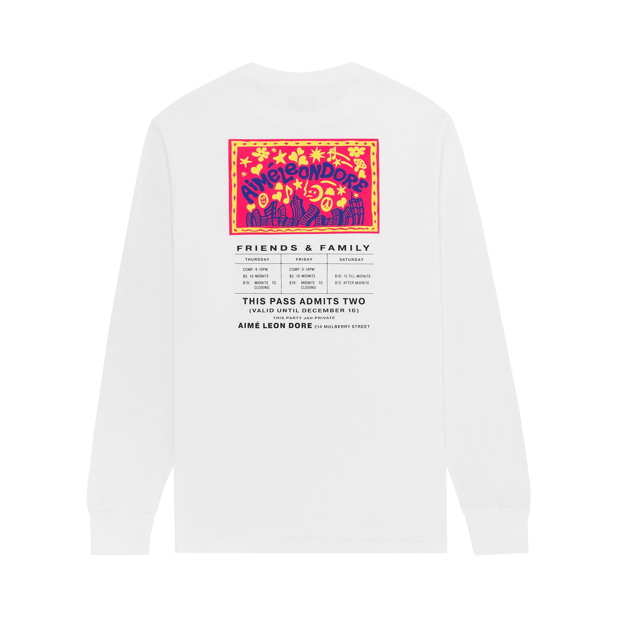Buy Aimé Leon Dore Long-Sleeve Flyer Tee 'White' - FW23CT056 WHIT