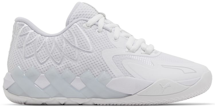 Puma MB01 Lo Jr Team Colors   Triple White