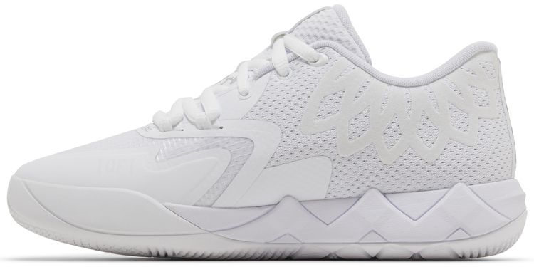 Puma MB01 Lo Jr Team Colors   Triple White