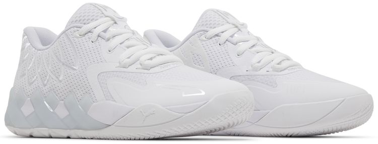 Puma MB01 Lo Jr Team Colors   Triple White