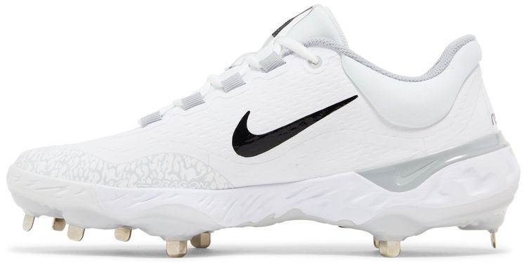 Alpha Huarache Elite 4 Low White Black Wolf Grey