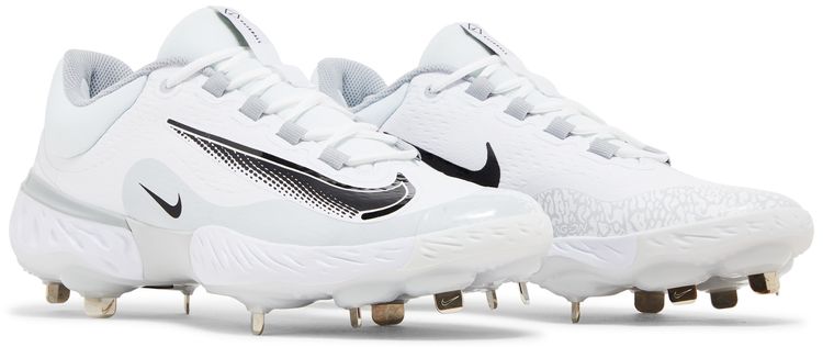 Alpha Huarache Elite 4 Low White Black Wolf Grey