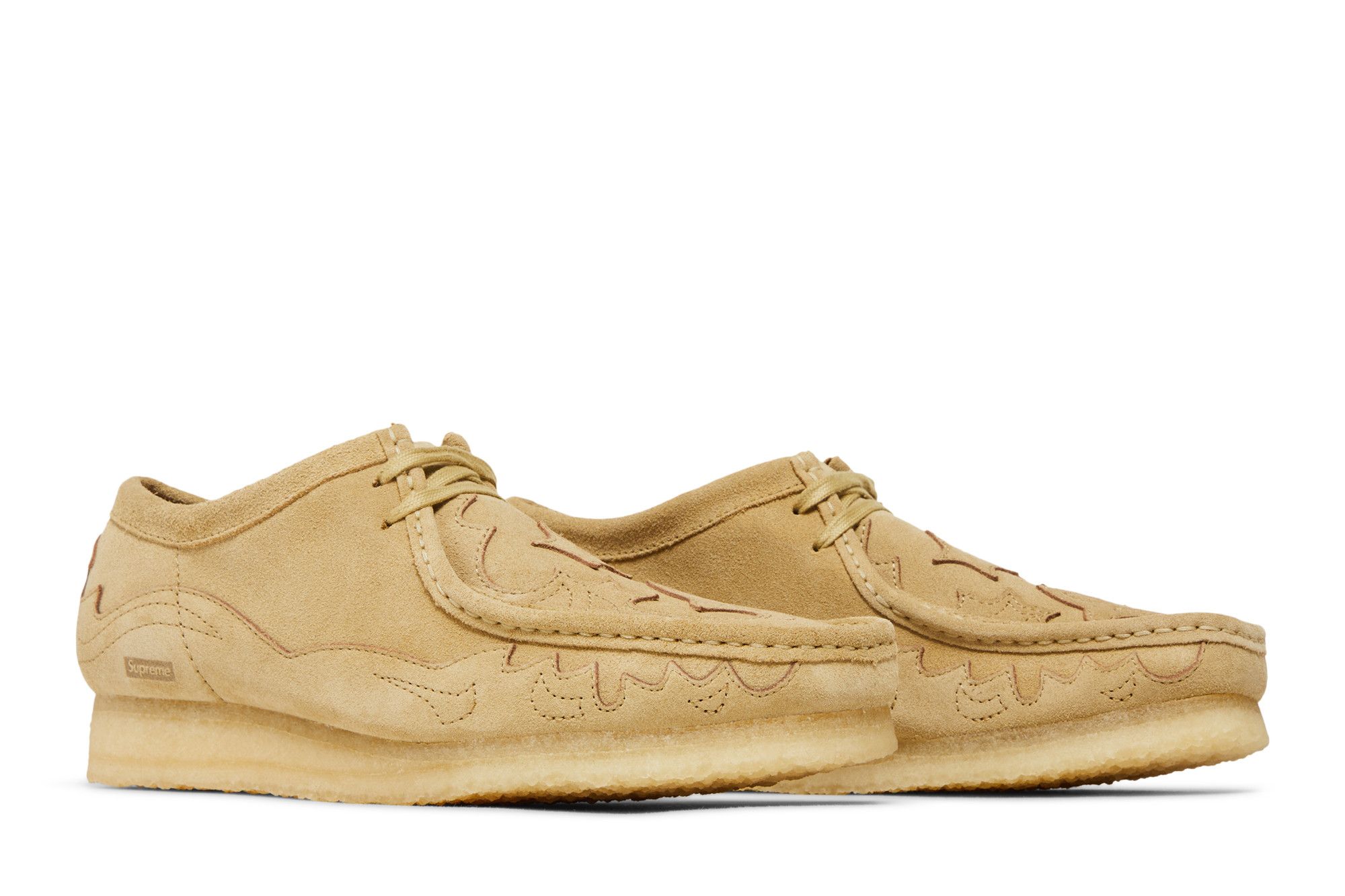 Clarks×Supreme Woven Wallabee tan Clarks-Originals-Woven-