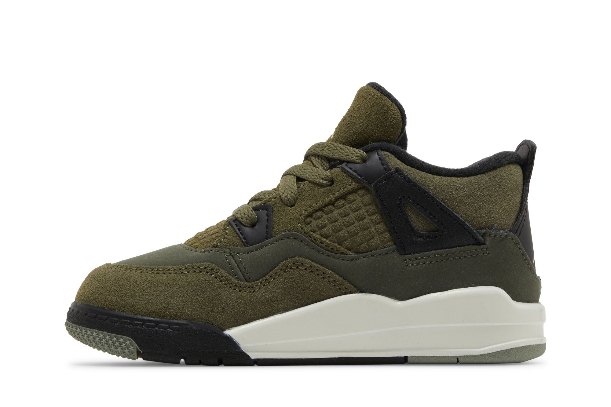 Nike Jordan 4 Retro SE Craft （TD）Olive Jordan Big Kid's 4 Retro SE Craft Medium Olive/Pale Vanilla