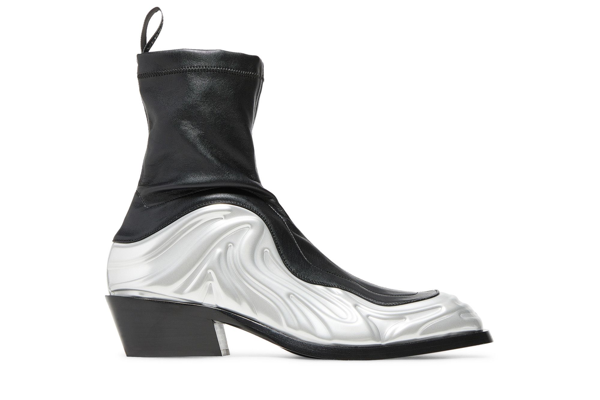 Buy Versace Solare Boots 'Silver Black' - 1011425 1A08886 2B060 | GOAT