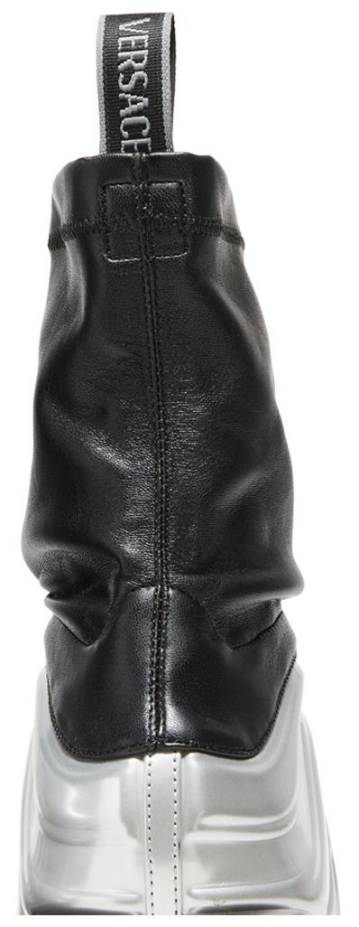 Versace Solare Boots Silver Black