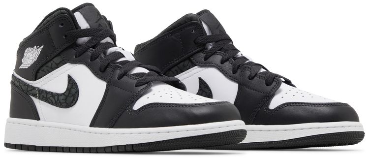 Air Jordan 1 Mid SE GS Panda Elephant