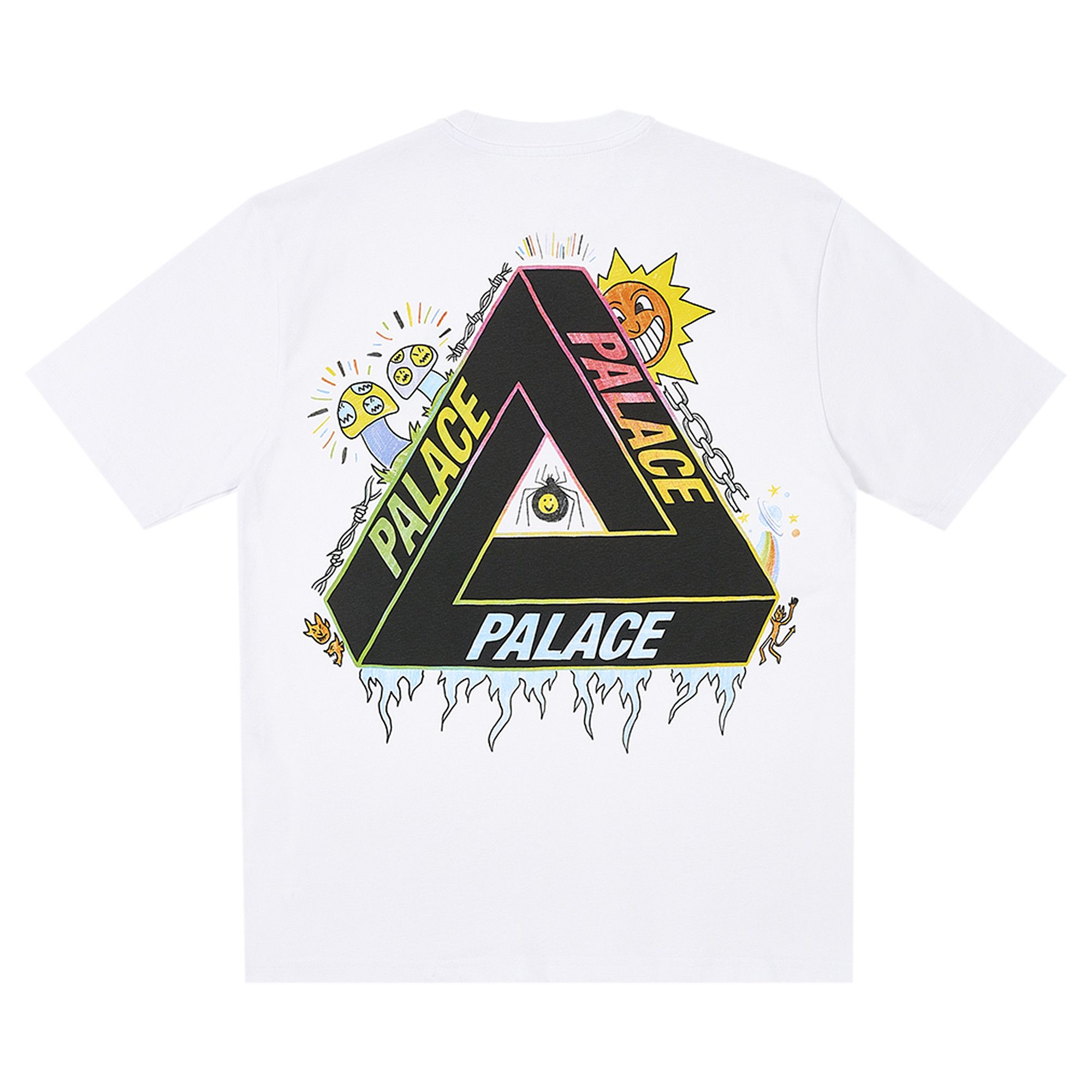 Size l Palace Tri Lottie T Shirt White