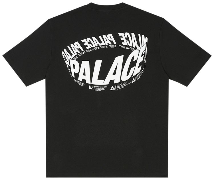 Palace Wrapper Logo T Shirt Black
