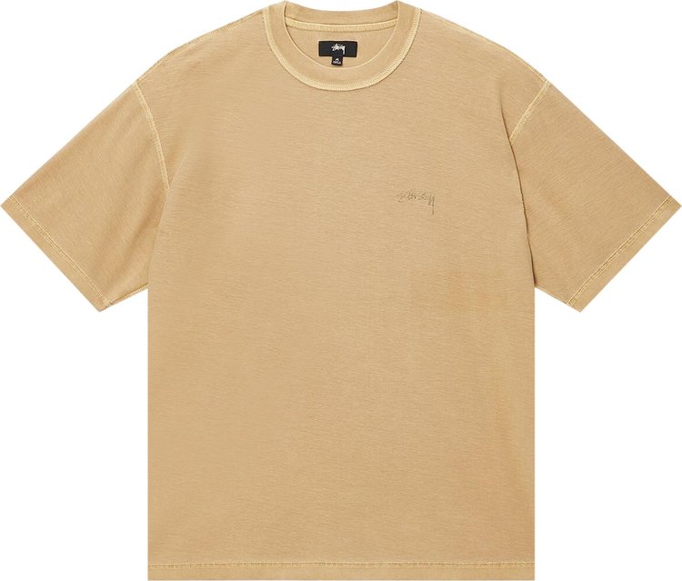 Stussy Pigment Dyed Inside Out Crew 'Amber Gold'
