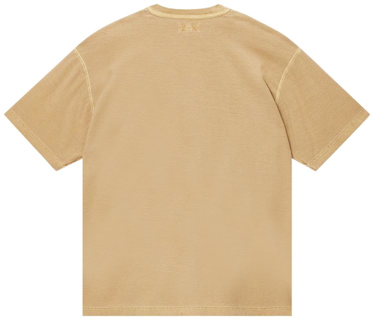 Stussy Pigment Dyed Inside Out Crew Amber Gold