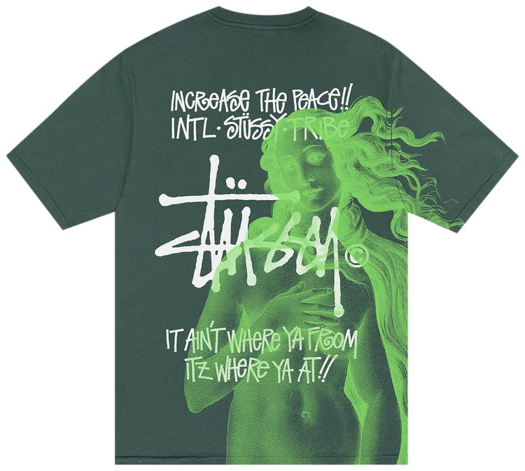 Stussy IST Venus Pigment Dyed T Shirt Forest