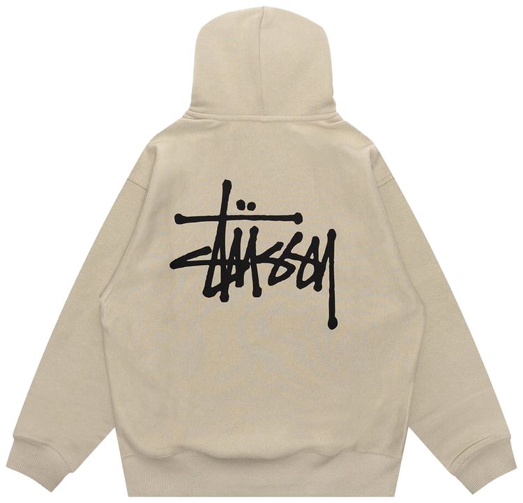 Stussy Basic Zip Hoodie Khaki